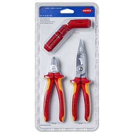 KNIPEX Electrical Installation Kit 1 x 13 86 200, 1 x 16 95 01 SB, 1 x 70 06 160 00 31 30 BK V01