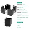 VoTwoofv Post Base Protectors,Heavy Duty Steel Adjustable (Range 3.3-6 in)