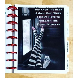 Handmade Flying Monkeys Dashboard Insert for use with a Classic HAPPY Planner