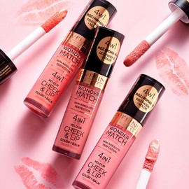 Eveline Cosmetics Wonder Match Flüssiges Rouge und Lippenstift - 2-in-1 Hydratisierende und Nährende Formel