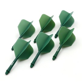 CUESOUL Rust Integrated Dart Shafts and Flights Pack of 6