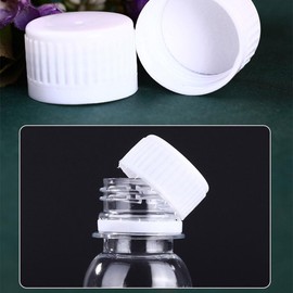 XINDAOLAISHENGQ 4 Pcs Juice Bottles Empty Bottles Plastic Bottles Clear Screw Top Empty Bottles Reusable Juice Bottles Empty Milk Bottles for Storing Homemade Juices Water and Other Beverages