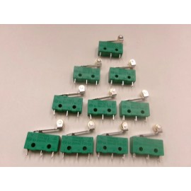 DONGHAI 10 DONGHAI KW4-3Z-3 3 PIN MICROSWITCHES WITH ROLLER-LEVER 5A 120V/250VAC
