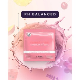 Cherry Scent Feminine Cleansing Wipes 10 Count – Gentle pH Balanced Personal Care Wipes, Soft Scented Hygiene Wipes for Daily Freshness Travel Use