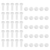 sourcing map 25 Pair Nylon Screws Nuts Assortment, M8x25mm Hex