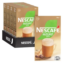 NESCAFÉ Hazelnut Latte Coffee Sachets 40 Pack, 4 x 10 Pack