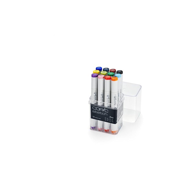 Copic Sketch, Alcohol-Based Markers, 12pc Set, Basic