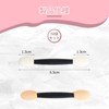 BLOOPIC Eyeshadow Brush, Sponge Tip, Disposable Double Eyeshadow Brush, 50