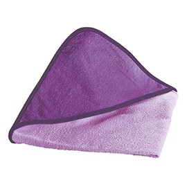 Wörner Südfrottier Hooded Bath Towel Unembroidered Plain Square Terry Cloth 80 cm 100 cm 140 cm (80 x 80 cm, Lilac/Purple), purple