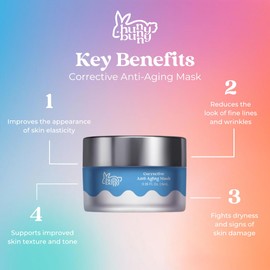 Hunny Bunny Corrective Anti-Aging Night Cream & Mask Hybrid with Peptides, Hyaluronic Acid & Squalane – 2-in-1 Firming, Hydrating & Anti-Wrinkle Treatment, 30mL