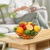 MEETOZ Metal Wire Fruit Bowl,Openwork Fruit Basket for Fruit Snack