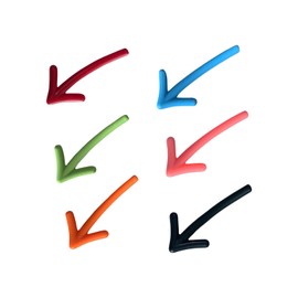 6PCS Colorful Arrow Magnets, Strong Decorative Funny Refrigerator Magnets for Whiteboard, Magnetic Boards, Cabinets, Lockers, Lovely Magnetic Stickers for Home Decor & Gift (A)