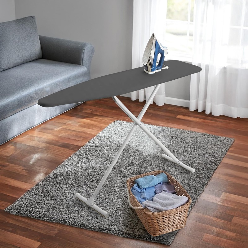 Homz T-Leg Clothes Ironing Board, Portable Compact Foldable Standard Size
