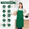 Delantal de cocina de algodón resistente a las gotas de