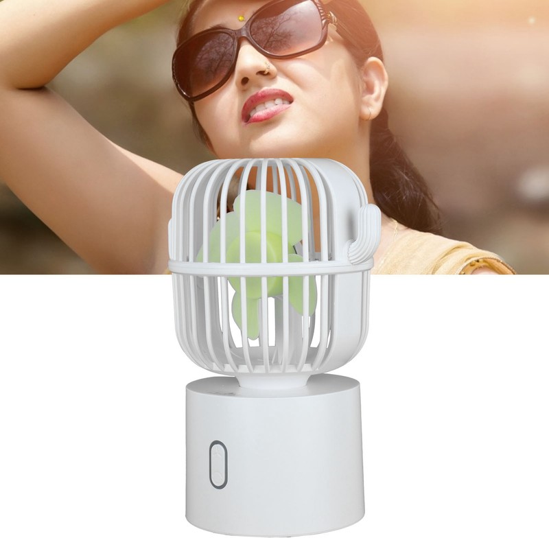 Mini Fan Cactus Moving Head USB Charging Portable Desktop Mini