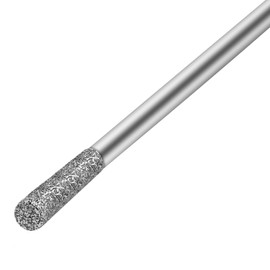 C12rtive Nail Drill, Diamond Carbide Cylinder Cuticle Remover Bit, 3/32 Inch Shank, Professional Diamond Carbide Nail Drill for Acrylic Gel Nails, Home Salon and DIY (Flat Cylindrical)