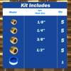 FloFlex Brass Pipe Plug Kit 21pcs, 1/8", 1/4", 3/8", 1/2"