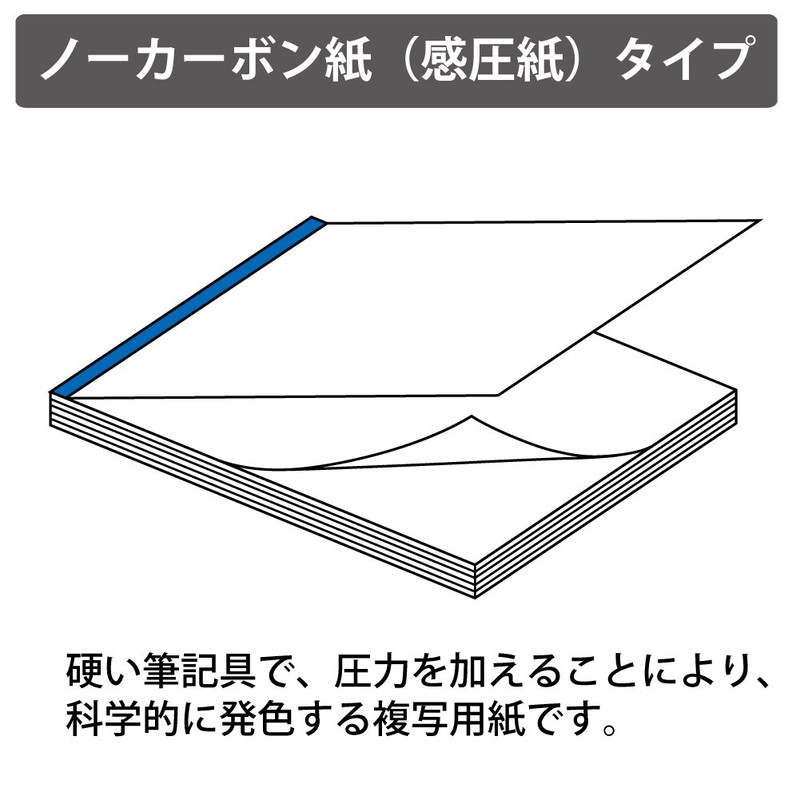 コクヨ 複写簿 ノーカーボン 注文書 B6タテ 50組 ウ-327N