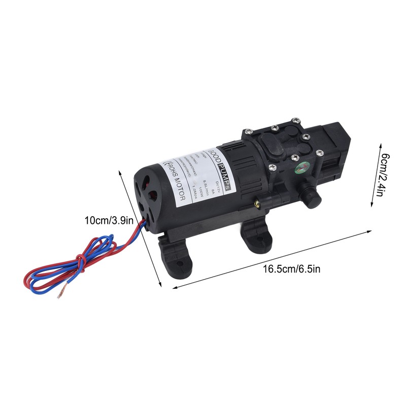 Electric Diaphragm Pump High Pressure 1.0Mpa 5.5L/Min Intelligent Miniature Water
