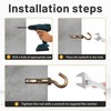 Napredak 15/32" x 4-1/4" Concrete Hooks Cement Wall Hooks for