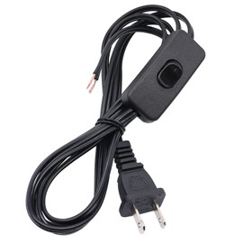 weideer Lamp Cord with On/Off Switch Plug Pure Copper 6 Feet Extension Cords Stripped Ends Ready for Lamp Holiday and Christmas Tree
