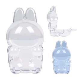 Transparent Doll Protective Case, Display Case for Plush Figure Doll with Hanging Design (Sit)