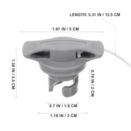 NUOBESTY Set of 2 PVC Air Valve Caps - Compact Valve Covers for Inflatable Boats Kayaks and Paddleboards Strong Sealing for Safe Inflation