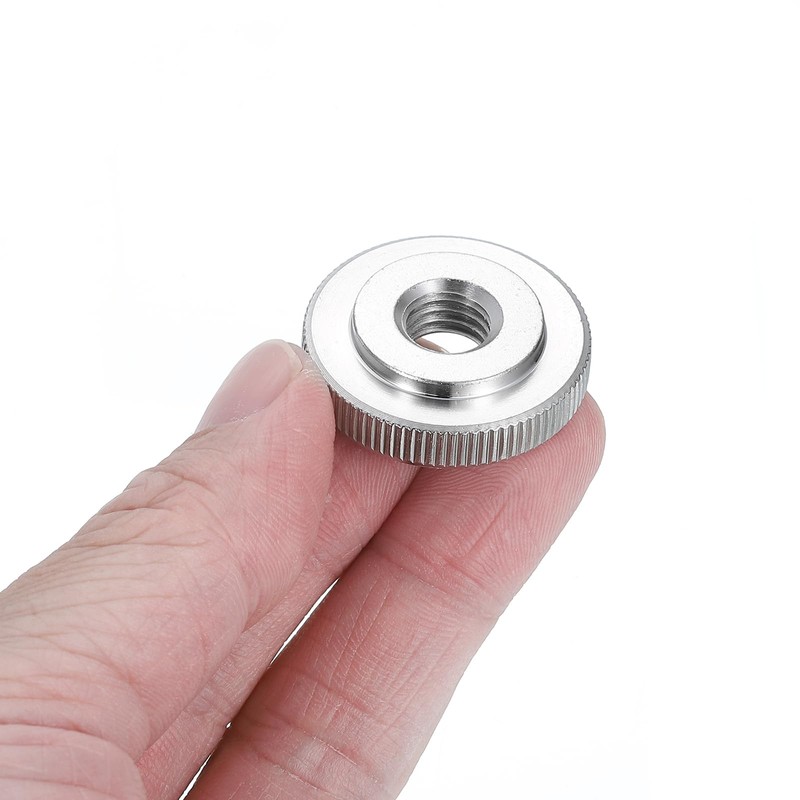 sourcing map 5Pcs M10 Knurled Thumb Nuts, 304 Stainless Steel