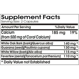 Natural Head Ache Relief // 180 Capsules // Pure // by PureControl Supplements