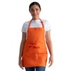 Chef Works Unisex Three Pocket Apron, Tangerine, One Size