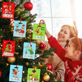 36 Pack Christmas Money Holders for Gift Cash, Christmas Cards Money Holder Ornaments with Plastic Cover and Adhesive for Christmas Decoration, 12 Design (36 Pcs)