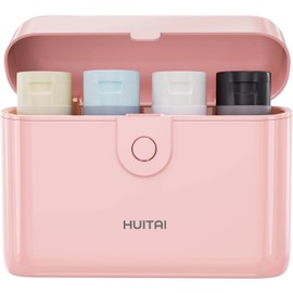 Botellas de viaje con funda, artículos de cambiador de tamaño de viaje, contenedores de viaje aprobados por la TSA, kit de viaje, Rosa, 1.9 inches x 4.6 inches