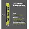 DIFFLIFE Level & Tool Magnetic Aluminum Reinforced Torpedo Level, 9",