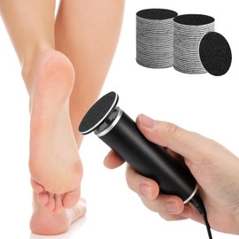 Electric Foot Callus Remover, Foot File Grinder Tool with Replacement Sandpaper Disk and Nail Drill Bits, Adjustable Speed Foot Sander Pedicure Tools for Men Women Dry Cracked Hard Skin Calluses