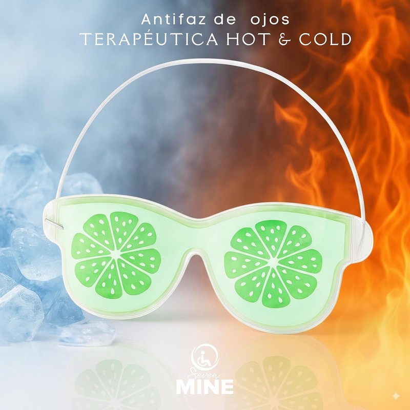 SEVEN MINE Antifaz para Ojos Terapia Frío-Calor Almohadilla Mascarilla Relajante