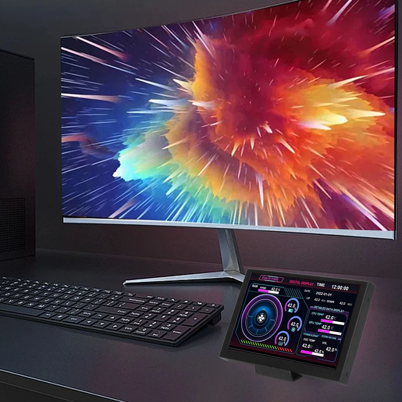 5 Inch Computer Temp Monitor AIDA64 IPS USB Type C