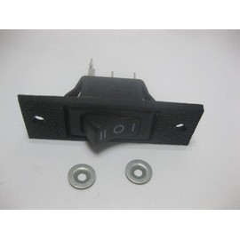 JED8345ADB Replacement Black 3 Wire Fan Switch Compatible With Whirlpool Jenn-Air Cooktops