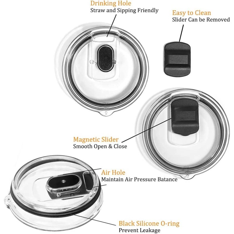 Magnetic Slider Replacement Block, Compatible with YETI Lids 10 oz,