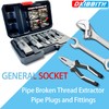 Pipe Extractor Set, 6-Piece Heavy Duty Steel Broken Pipe Extractors