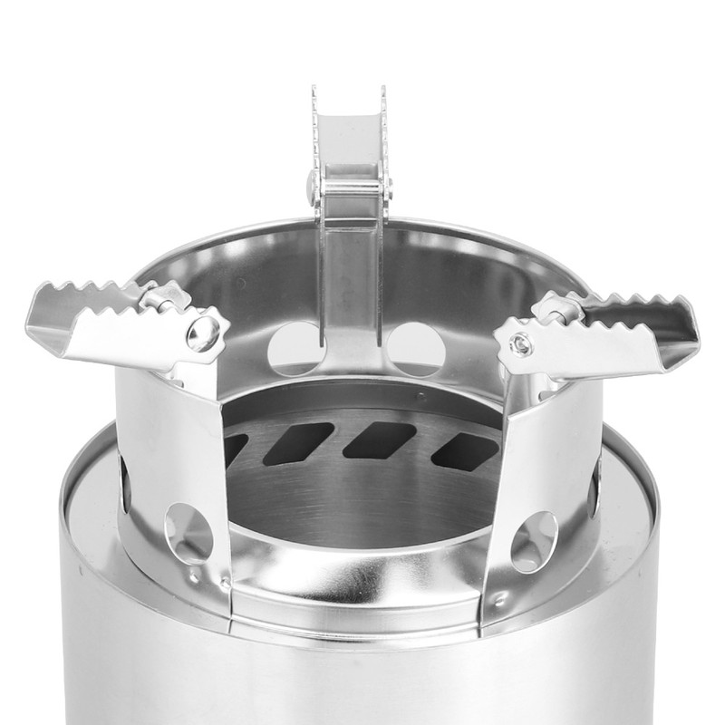 Outdoor Portable Folding Stainless Steel Detachable Picnic Camping Stove Cookware