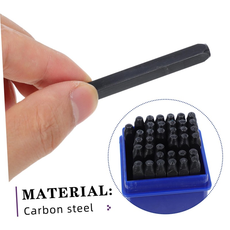 Operitacx 36pcs Stamp Punch Set Carbon Steel Stamping Tool with