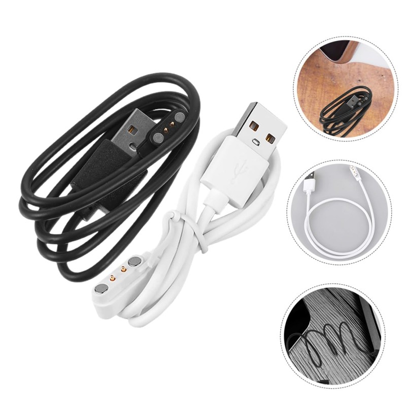 DOITOOL 2pcs Magnetic Smartwatch Charging Cable Pin for Smartwatches Material