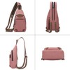 KL928 Canvas Sling Bag Crossbody Backpack Shoulder Casual Rucksack for