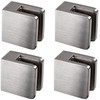 4 x Stainless Steel Glass Holder Square for 6 mm
