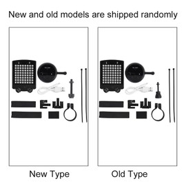 Dwawoo - Señal de giro inalámbrica para bicicleta (USB, intermitentes, luz trasera LED, advertencia)