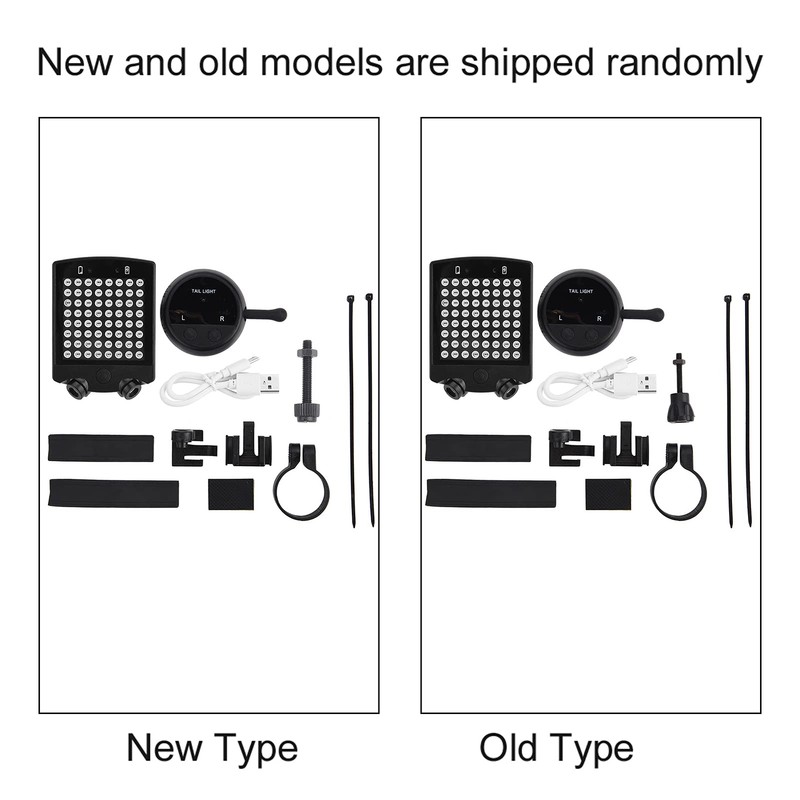 Dwawoo - Señal de giro inalámbrica para bicicleta (USB, intermitentes,