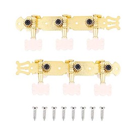 Guitar Tuning Pegs, 3L3R Classical Guitar String Tuning Pegs Tuners Machine Heads, Gold