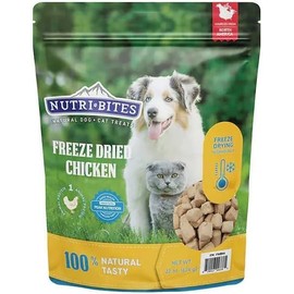 Generic Nutri-Bites Freeze Dried Chicken Dog and Cat Treat 22 oz(Pack of 1)