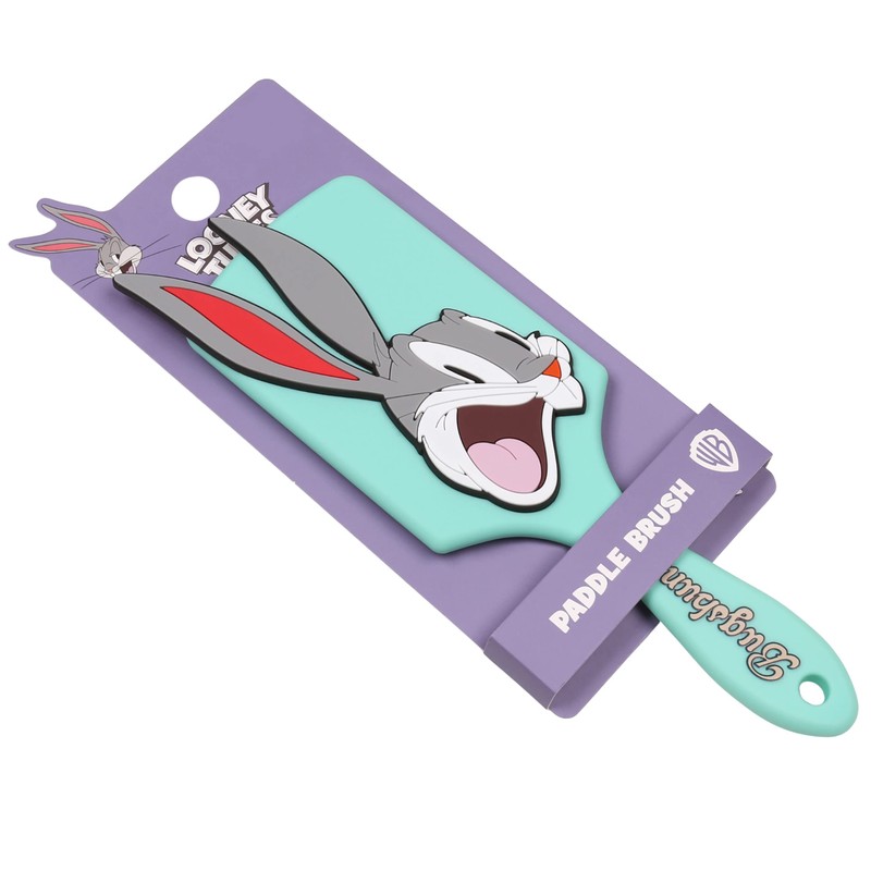 Bugs Bunny Looney Tunes Mint Large Flat Plastic Hairbrush