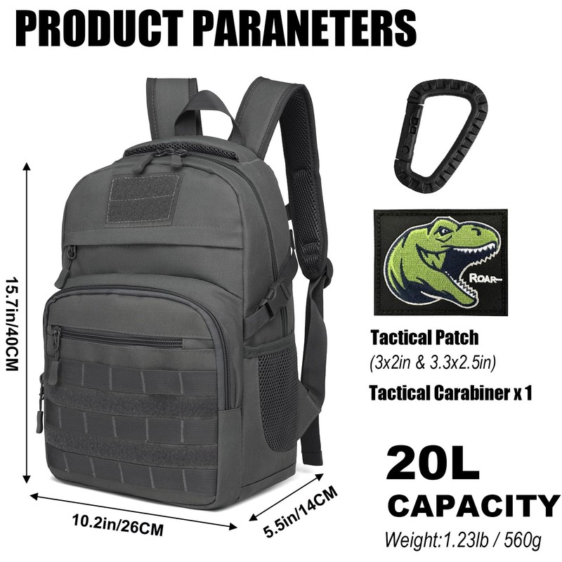 BlesMaller 20L Hiking Backpack Mini Tactical Backpack for Camping Outdoor